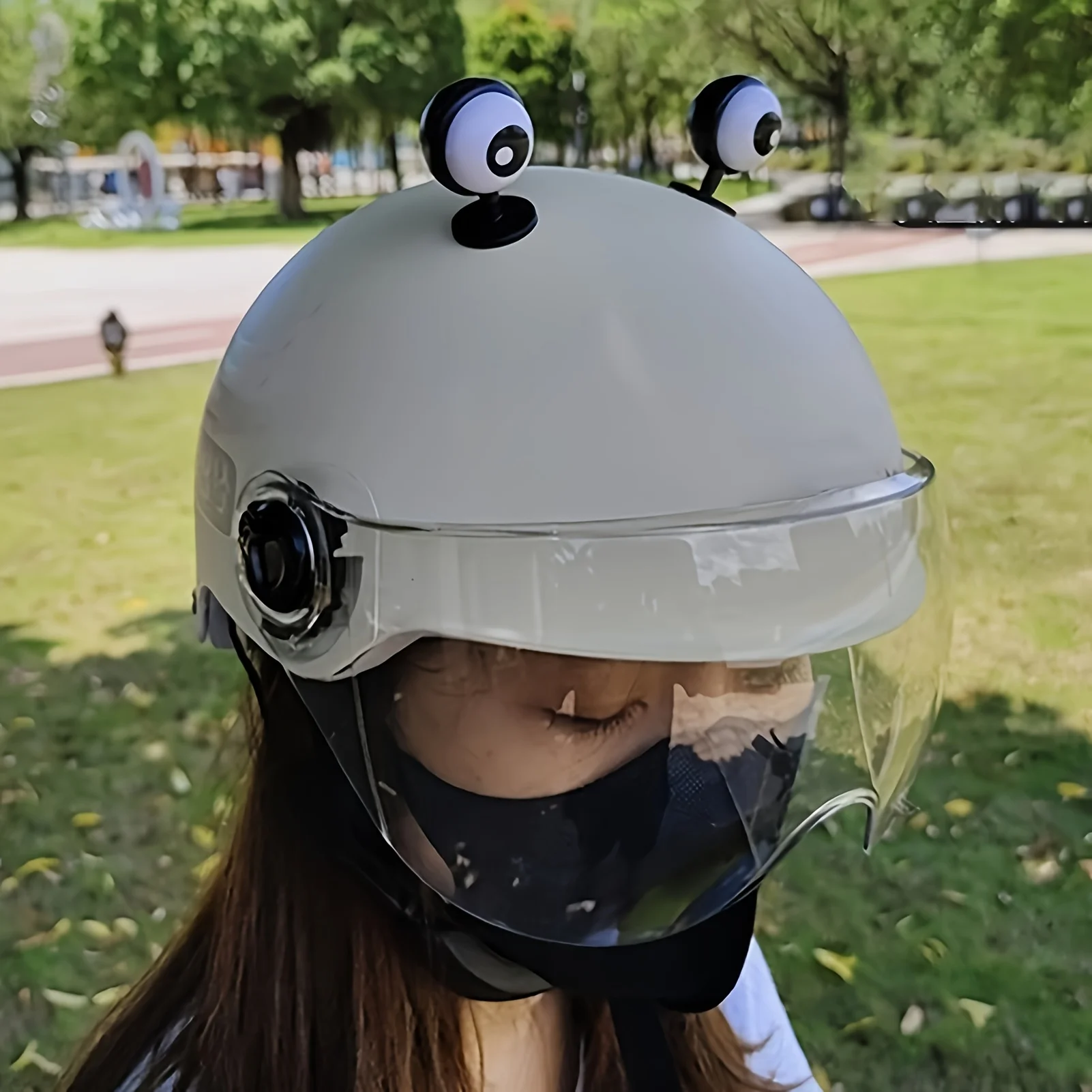 2Pcs Electric Bike Eye Decorat - Motorcycle Helmets review and price