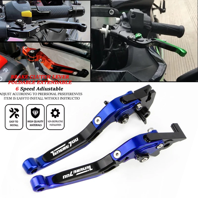 Fit For Tenere 700/World Raid  - Cnc Aluminum Adjustable Brake Clutch Levers review and price
